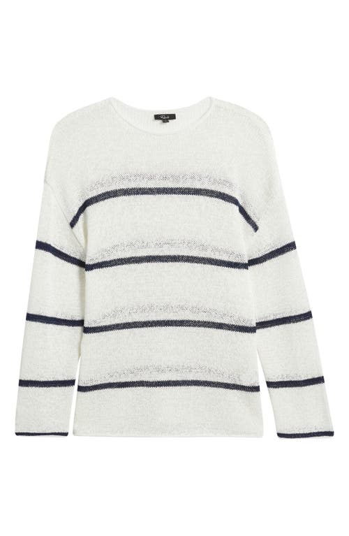 Rails Evangeline Stripe Cotton & Linen Blend Sweater