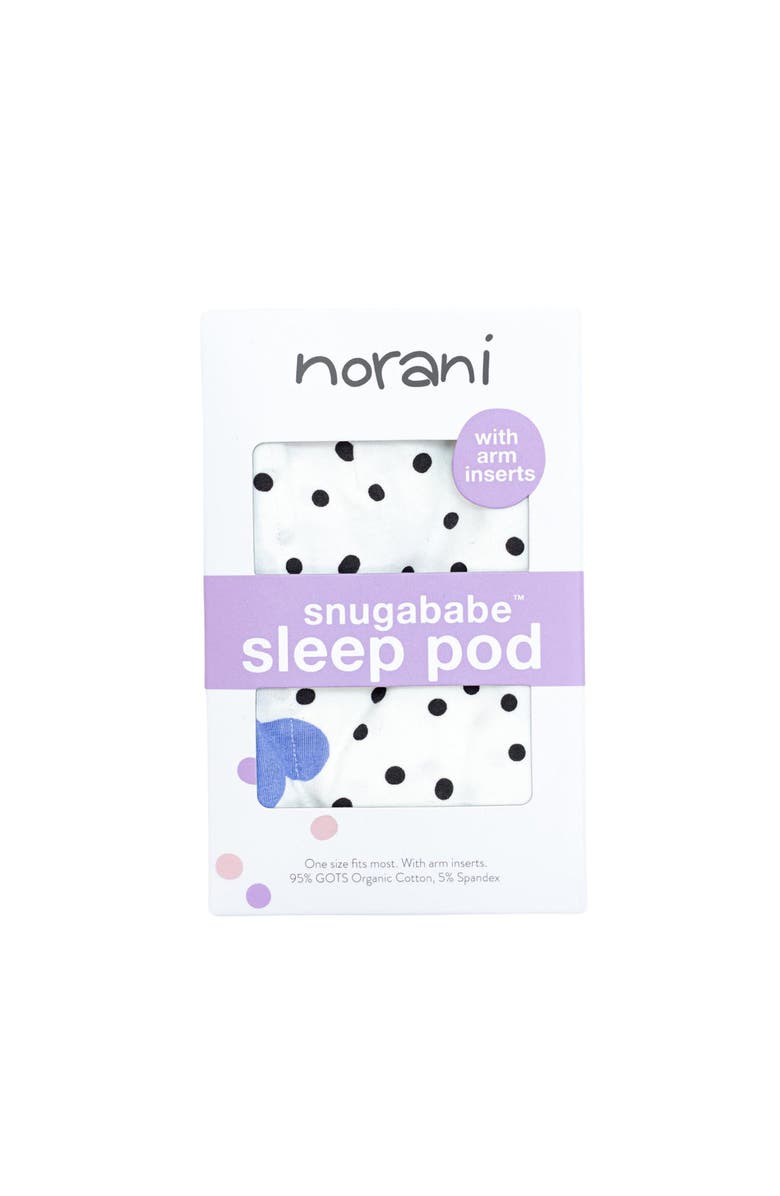Norani Organic Snugababe Swaddle Sleep Pod with Arm Inserts, Alternate, color, Blue Clouds