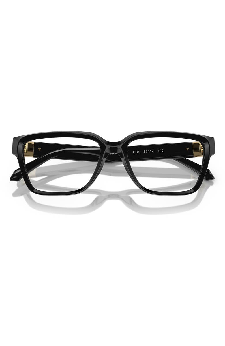 Versace 53mm Rectangular Optical Glasses, Alternate, color, 