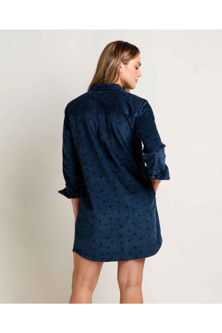 Cascadia Popover Long Sleeve Dress, Alternate, color, Midnight Geo Print