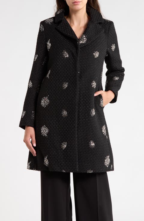 Sequin Embellished Coat