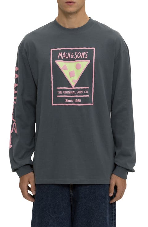 Rising Sun Graphic Print Cotton T-Shirt