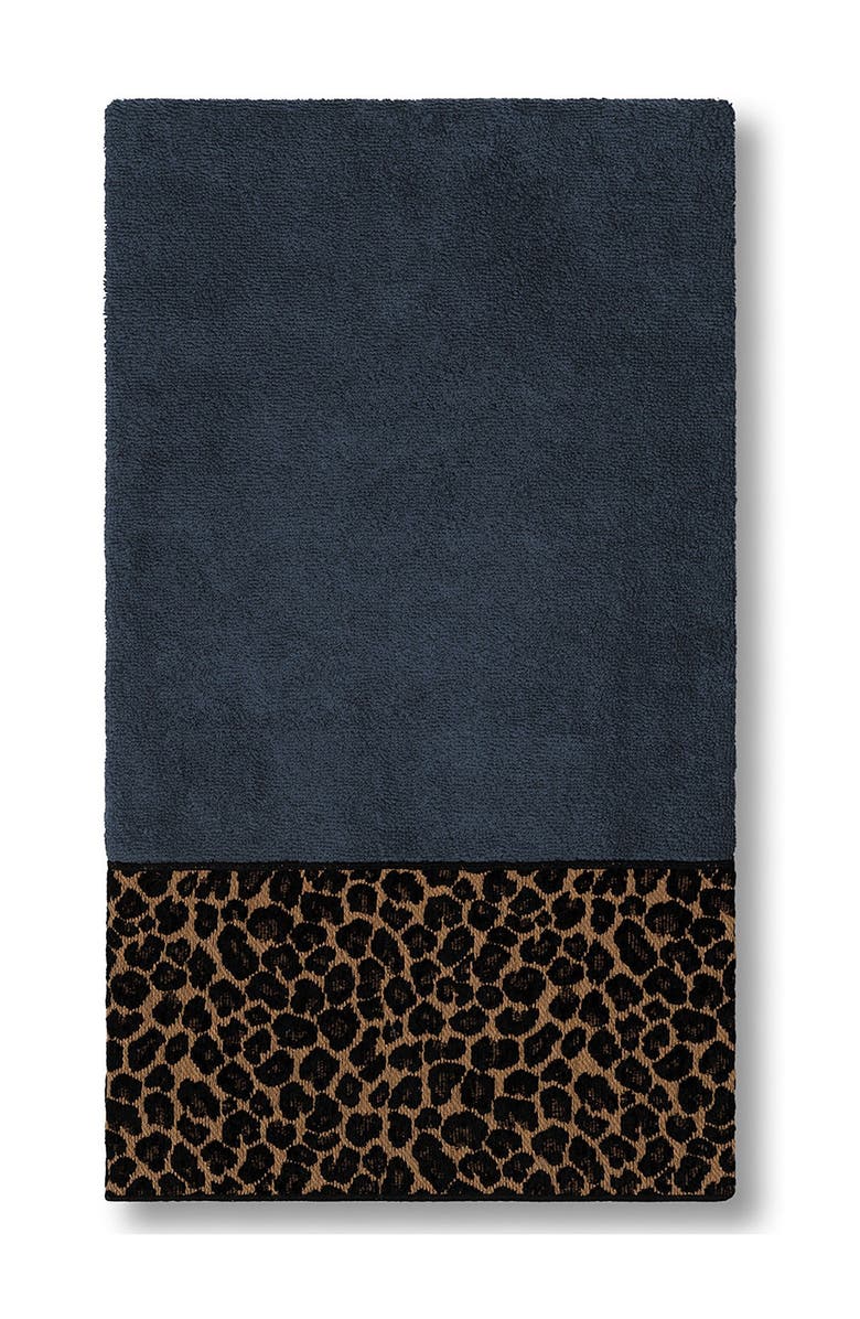 Linum Home Textiles Spots Embellished Bath Towel - Midnight Blue, Main, color, Midnight Blue