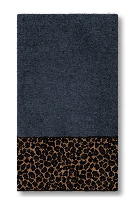 Spots Embellished Bath Towel - Midnight Blue