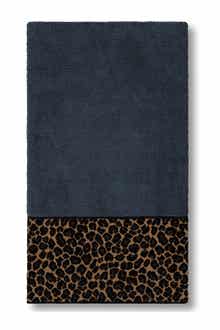 Linum Home Textiles Spots Embellished Bath Towel - Midnight Blue