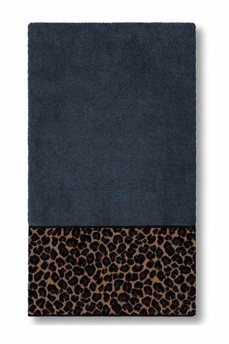 Spots Embellished Bath Towel - Midnight Blue