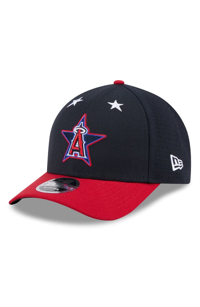 New Era Men's New Era Navy/Red  Los Angeles Angels 2025 MLB All-Star Game Workout 9FORTY M-Crown Adjustable Hat, Alternate, color, 