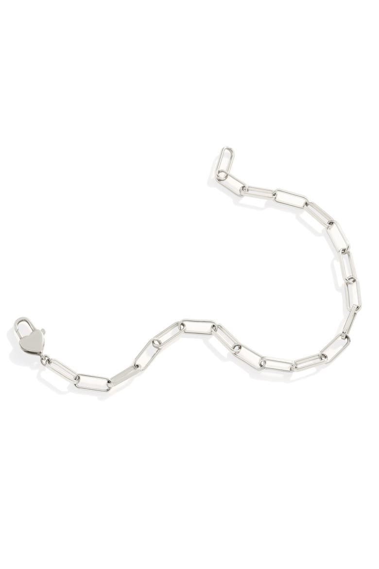 Heart Padlock Bracelet, Alternate, color, Silver
