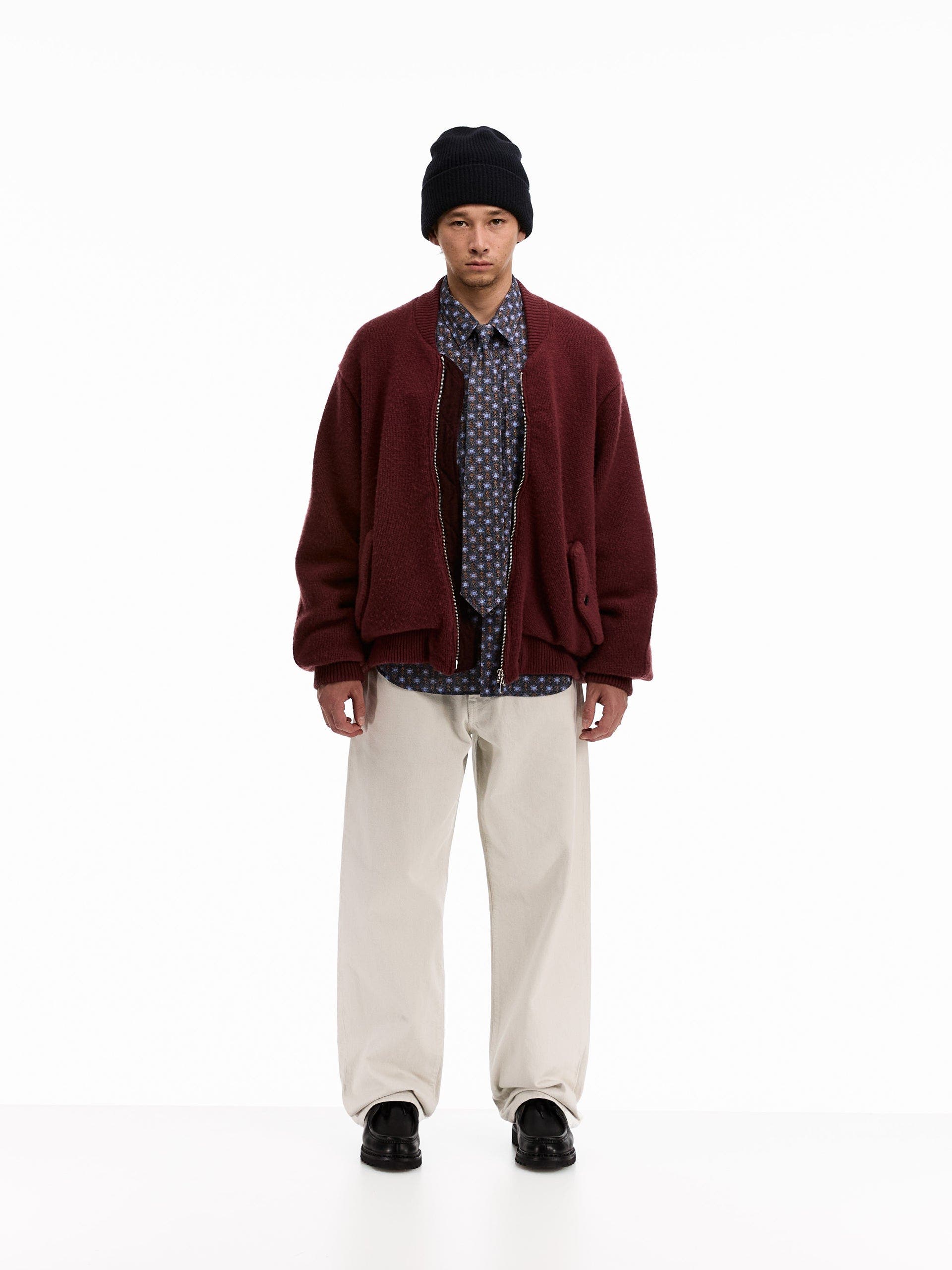 Handstitch Knitted Bomber Jacket - image 4