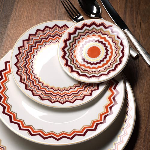 Missoni Dessert Plate 2 Pcs. Set In Multi