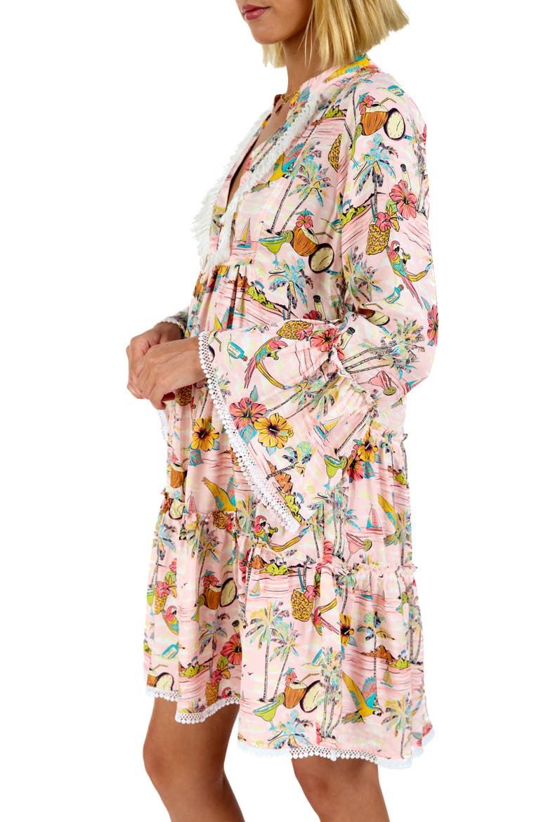 The Margaritaville Wastin' Away Again Tunic Dress, Alternate, color, Pink