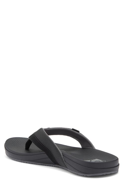 Reef Cushion Spring 2.0 Flip Flop In Black/grey/black
