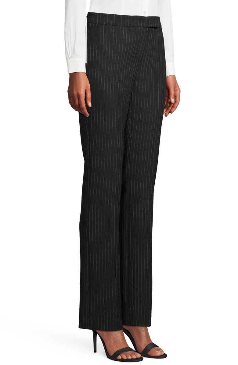 Anne Klein Pinstripe Flare Leg Trousers, Alternate, color,