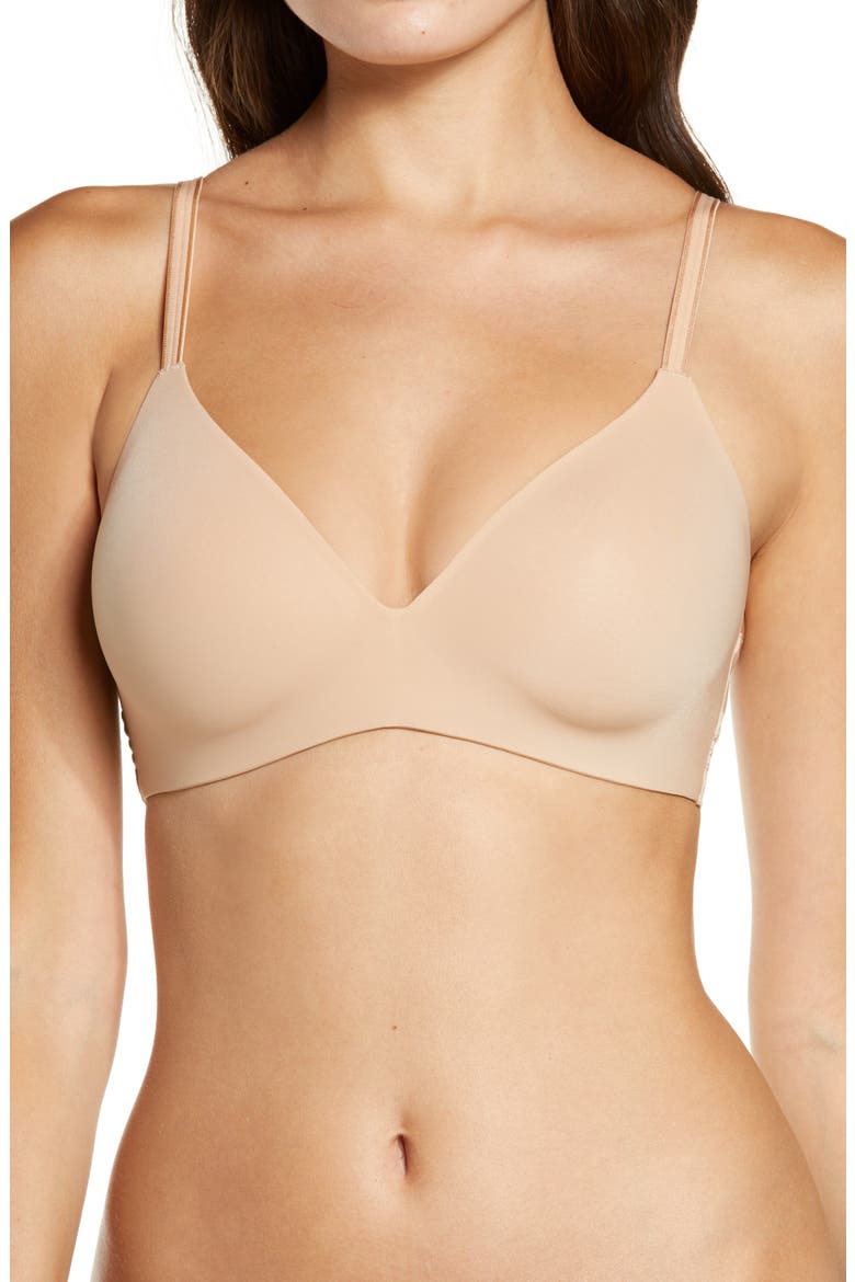 Second Skin Wireless Bra, Main, color, NATURAL