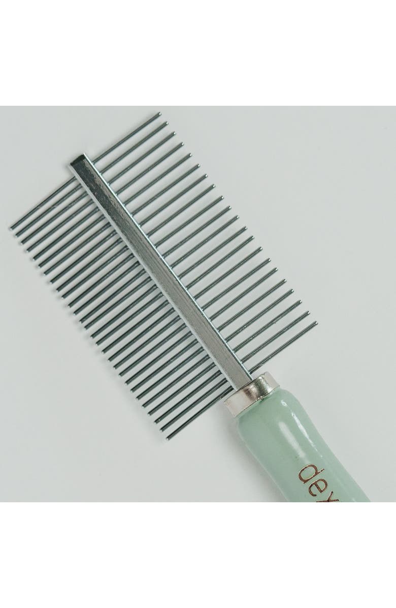Dexypaws Stainless Steel Pet Comb, Sage Green, Dog & Cat Grooming Tool, Alternate, color, Green