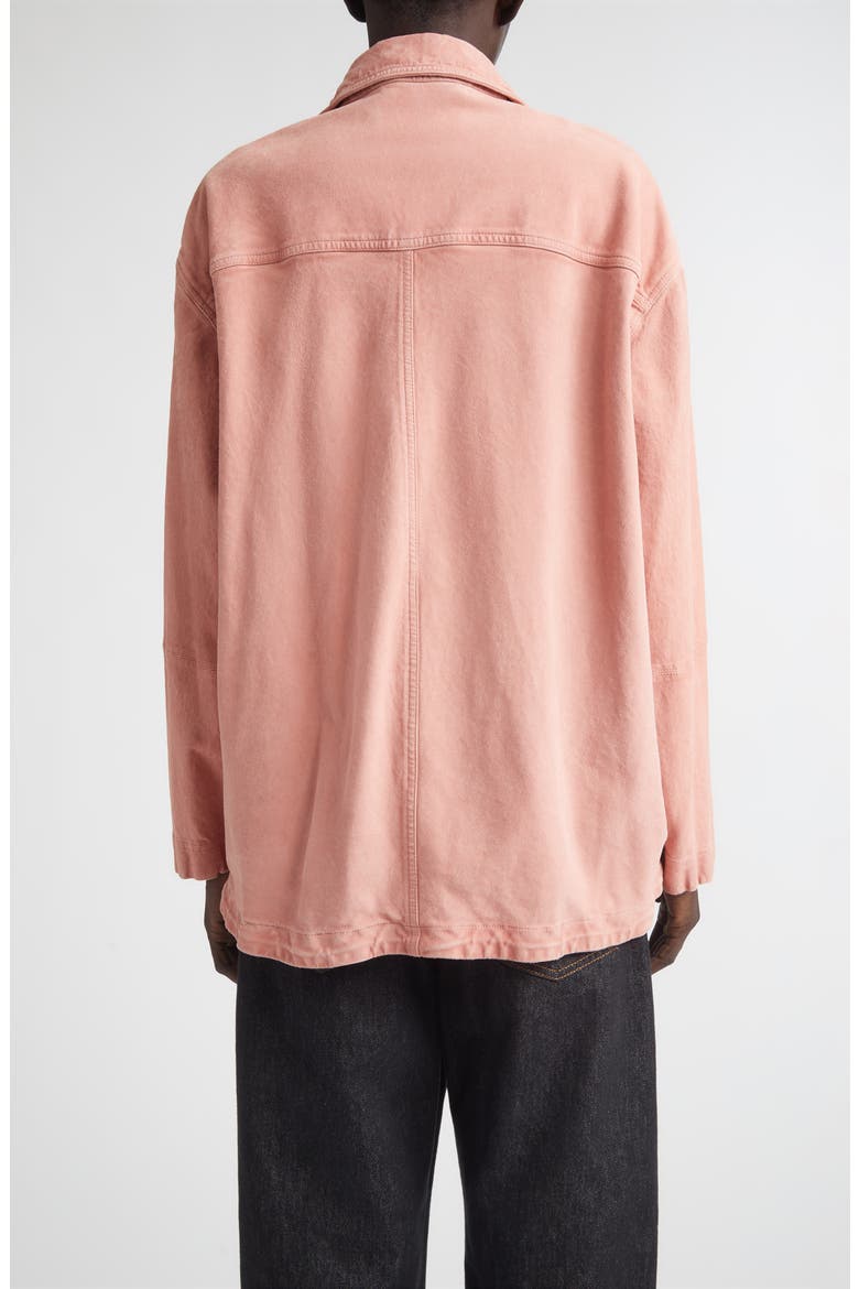 Soft Suede Overshirt, Alternate, color, CHALK MAUVE