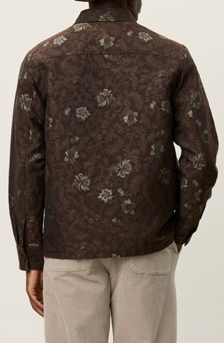 Les Deux Kaleb Jacquard Overshirt, Alternate, color, Monks Robe