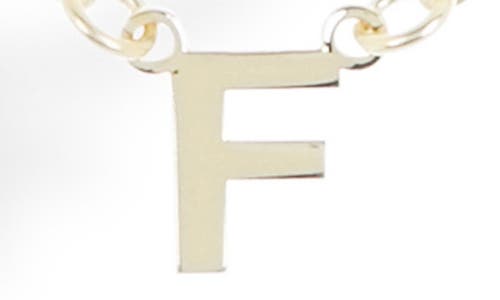 Meshmerise Diamond Initial Charm Necklace In Gold