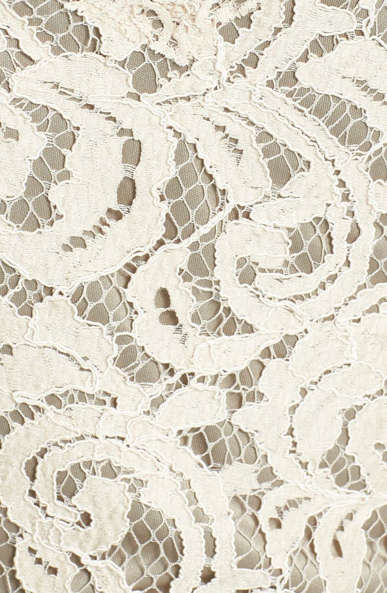 Tadashi Shoji Two-Tone Lace Sheath Dress, Alternate, color,