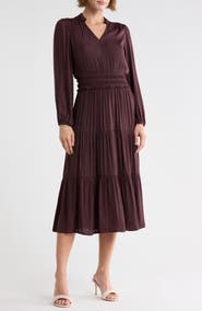 Melrose and Market Hammered Satin Midi Dress