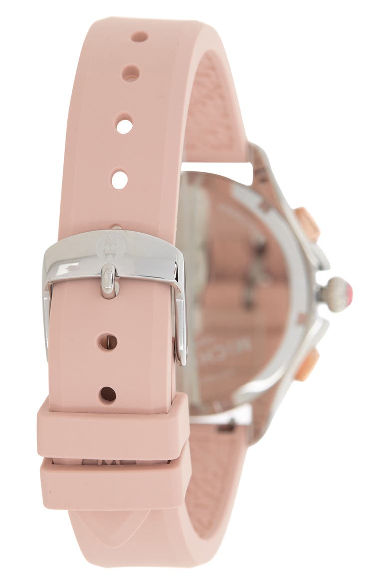 Cape Chronograph Desert Rose Silicone Watch, 38mm, Alternate, color, ROSE