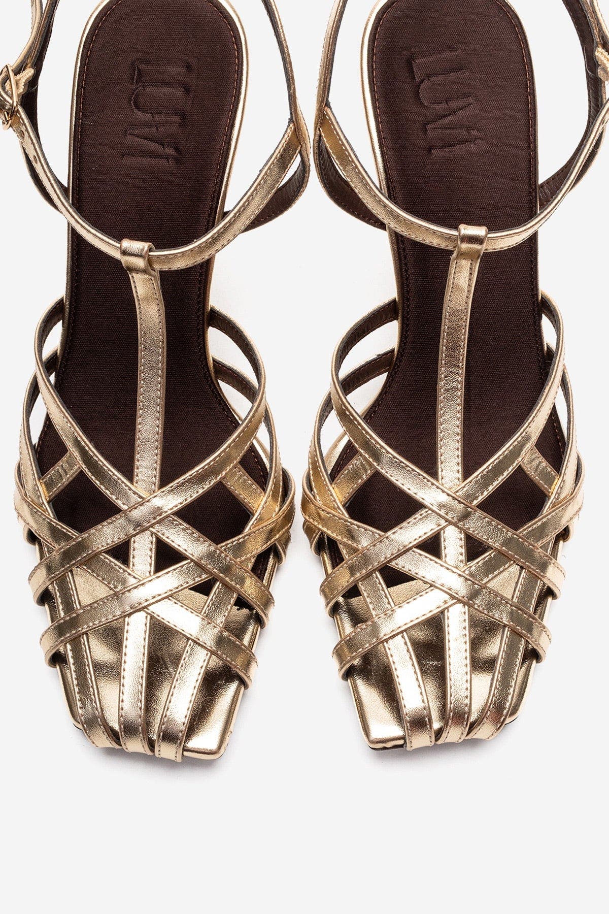 Allos Stiletto Sandal, Alternate, color, Gold