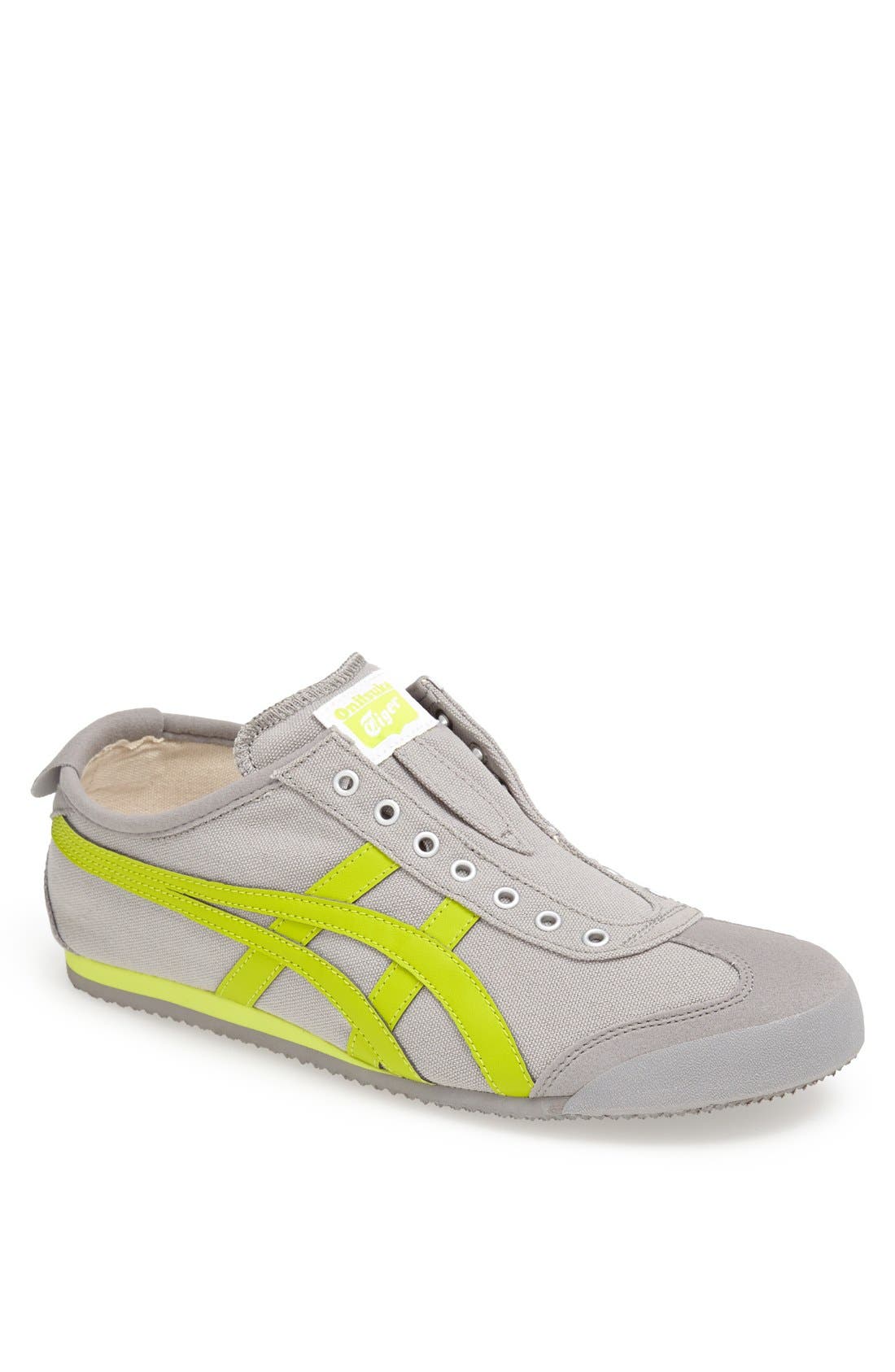 Mexico 66 Slip-On Sneaker, Main, color, GREY/ LIME