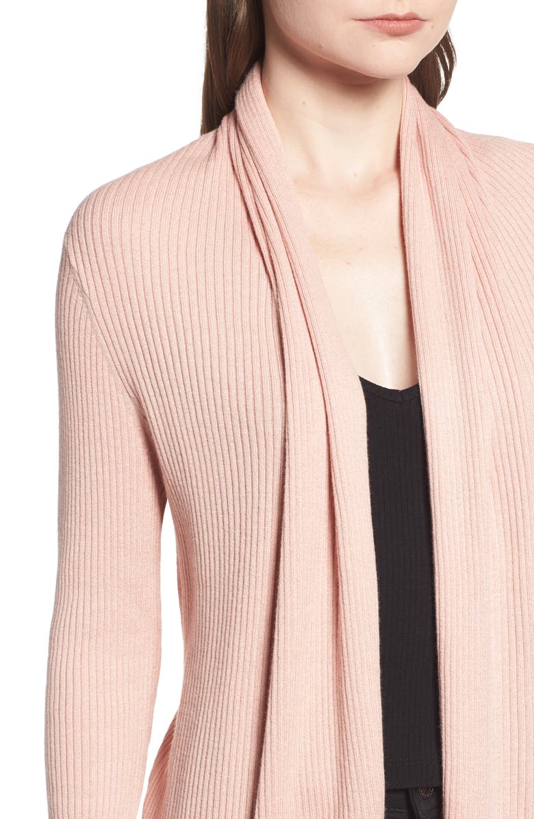 Leith Ribbed Shawl Cocoon Sweater, Alternate, color, 