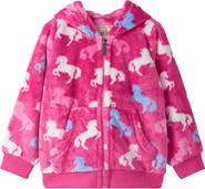 Hatley Kids' Beautiful Horses Faux Fur Hoodie