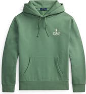 Polo Ralph Lauren Logo Embroidered Cotton Blend Fleece Hoodie