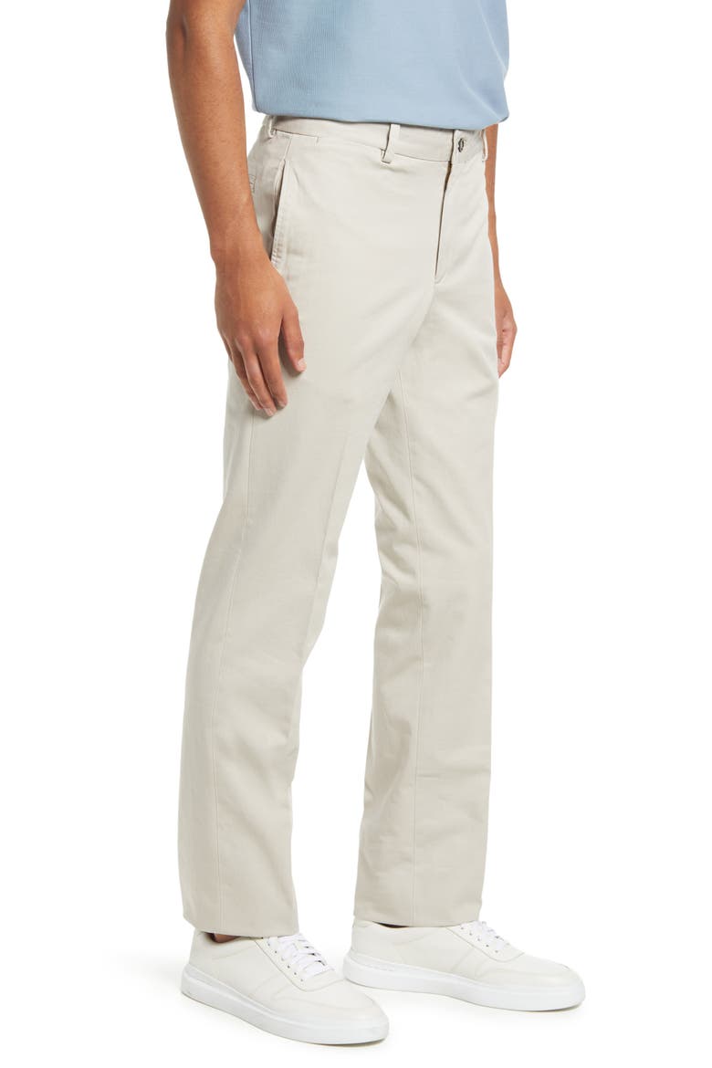 Charleston Khaki Fine Line Stretch Twill Pants, Alternate, color, STONE