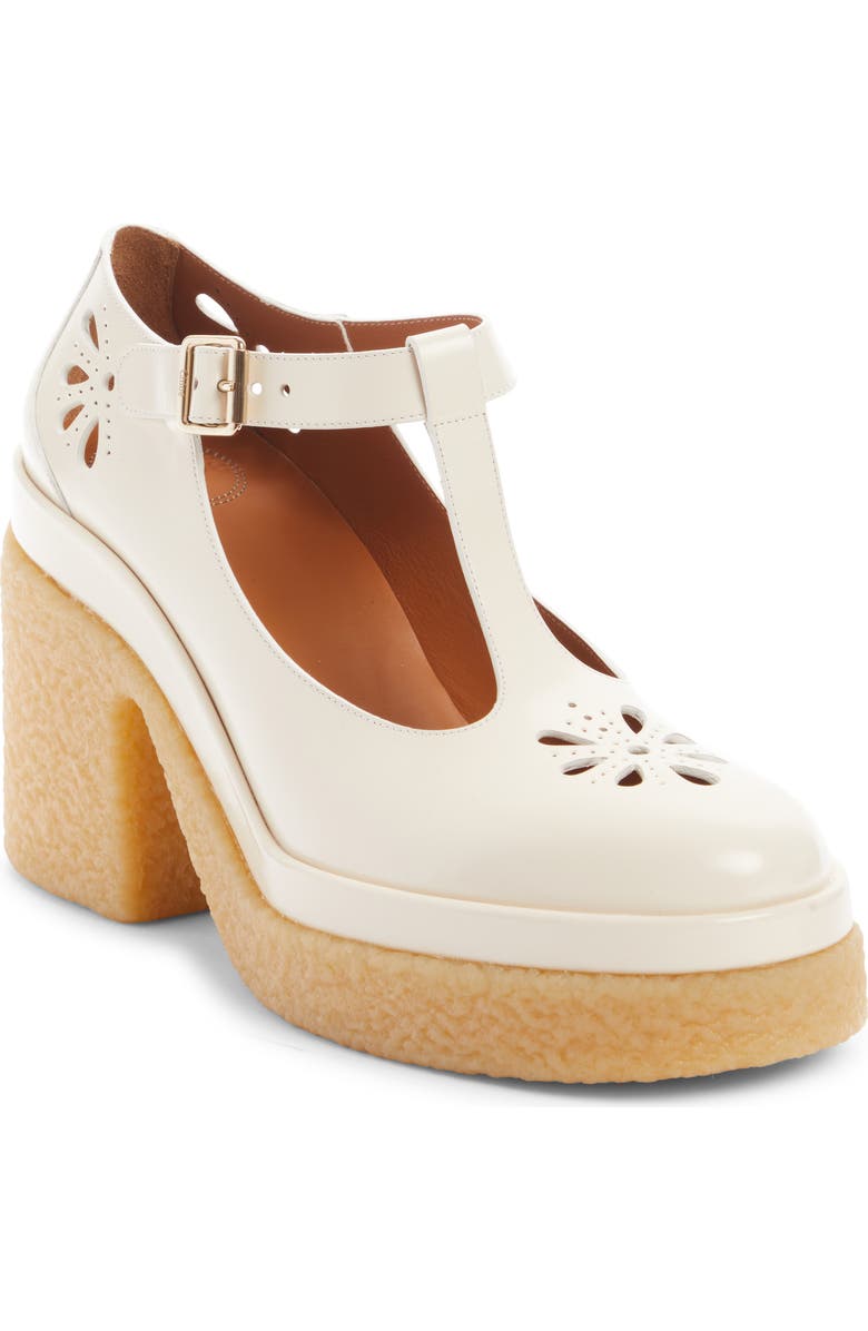 Chloé Kurtys Crepe Platform Mary Jane, Main, color,