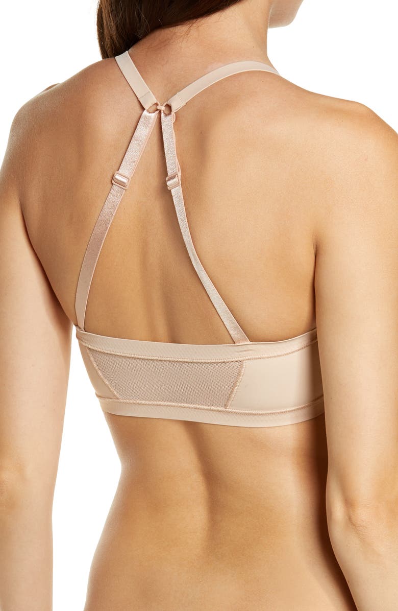 True & Co . True Body Lift Mesh Triangle Bralette, Alternate, color,