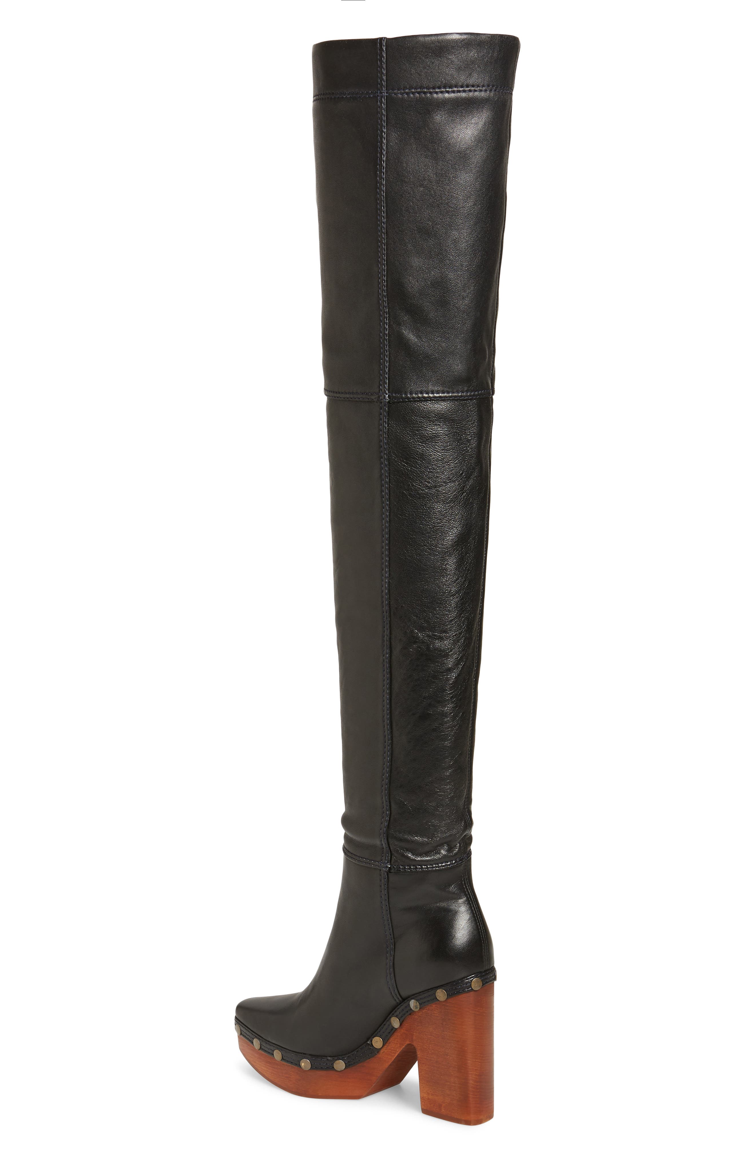 Jacquemus Les Bottes Sabots Hautes Thigh High Boot, Alternate, color, 