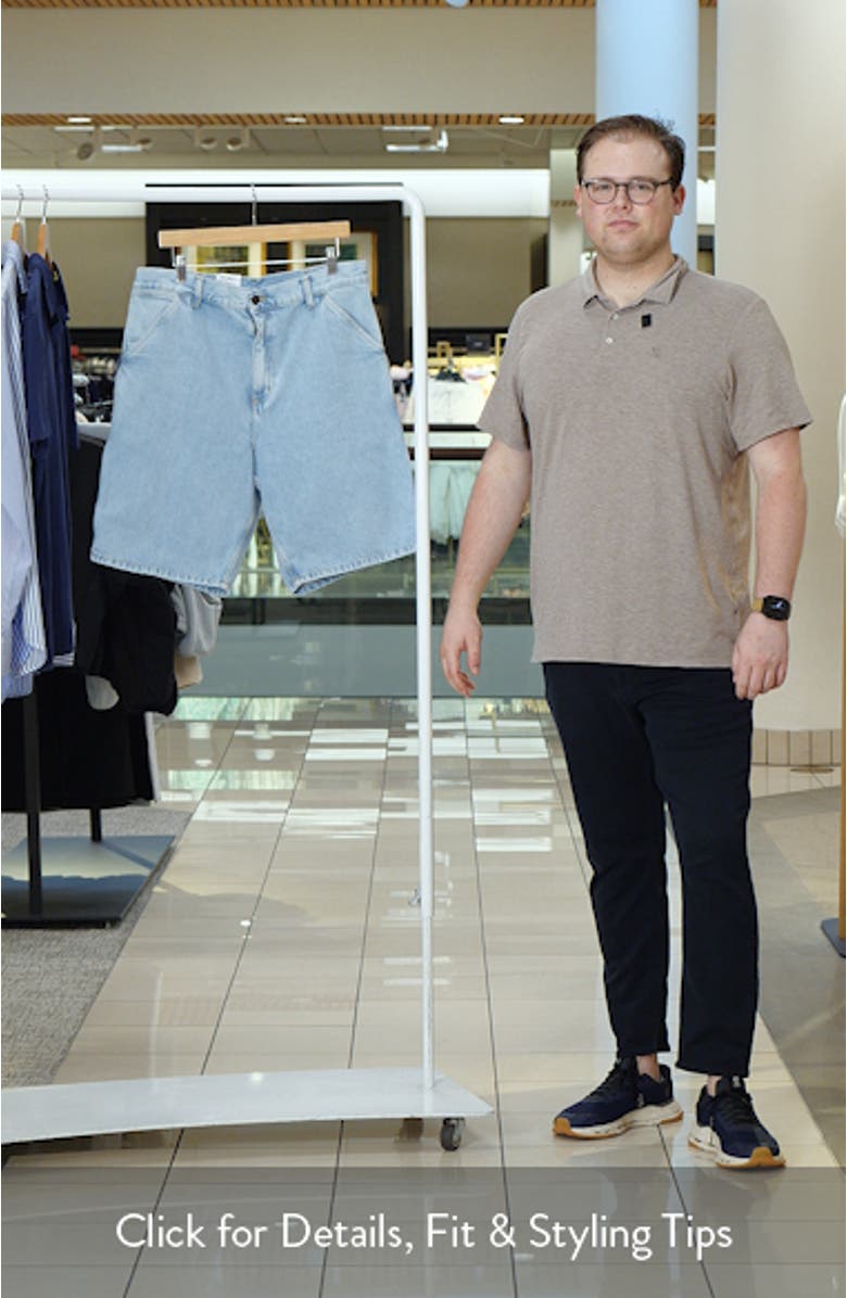 Single Knee Loose Fit Denim Shorts, sales video thumbnail