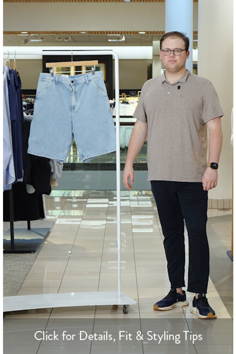 Single Knee Loose Fit Denim Shorts video