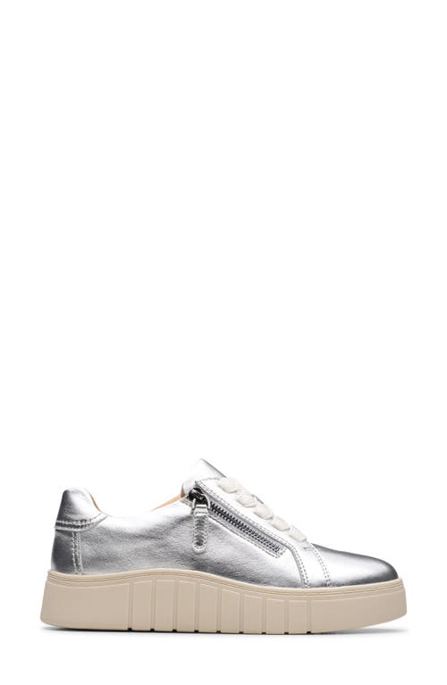 Clarks Women's Mykah Joy Round Toe Sneakers In Silver