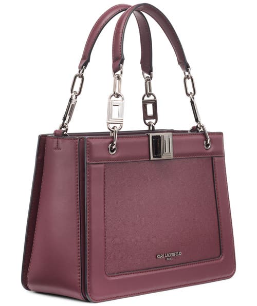 Karl Lagerfeld Paris Ivette Satchel In Purple