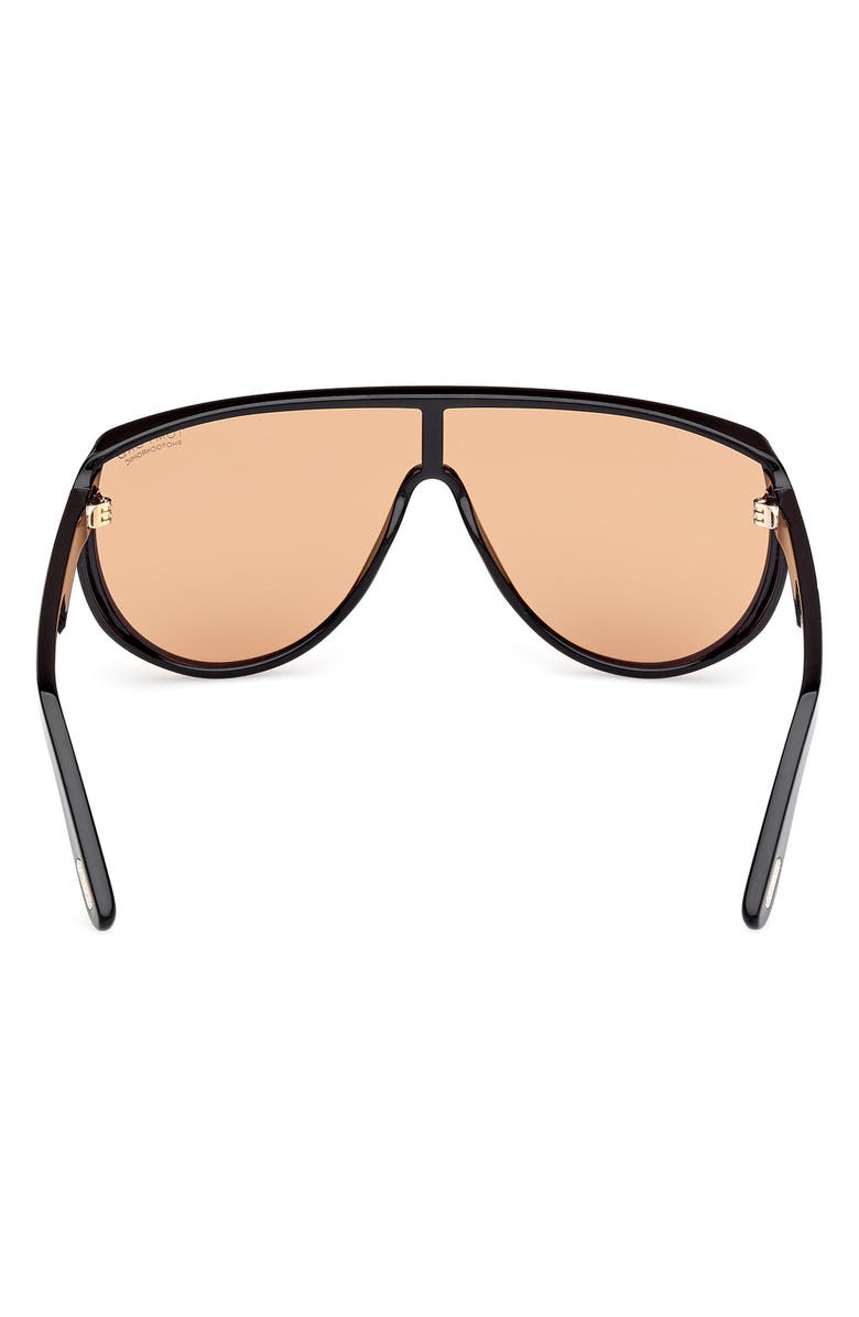 TOM FORD Achilles 138mm Shield Sunglasses, Alternate, color, 