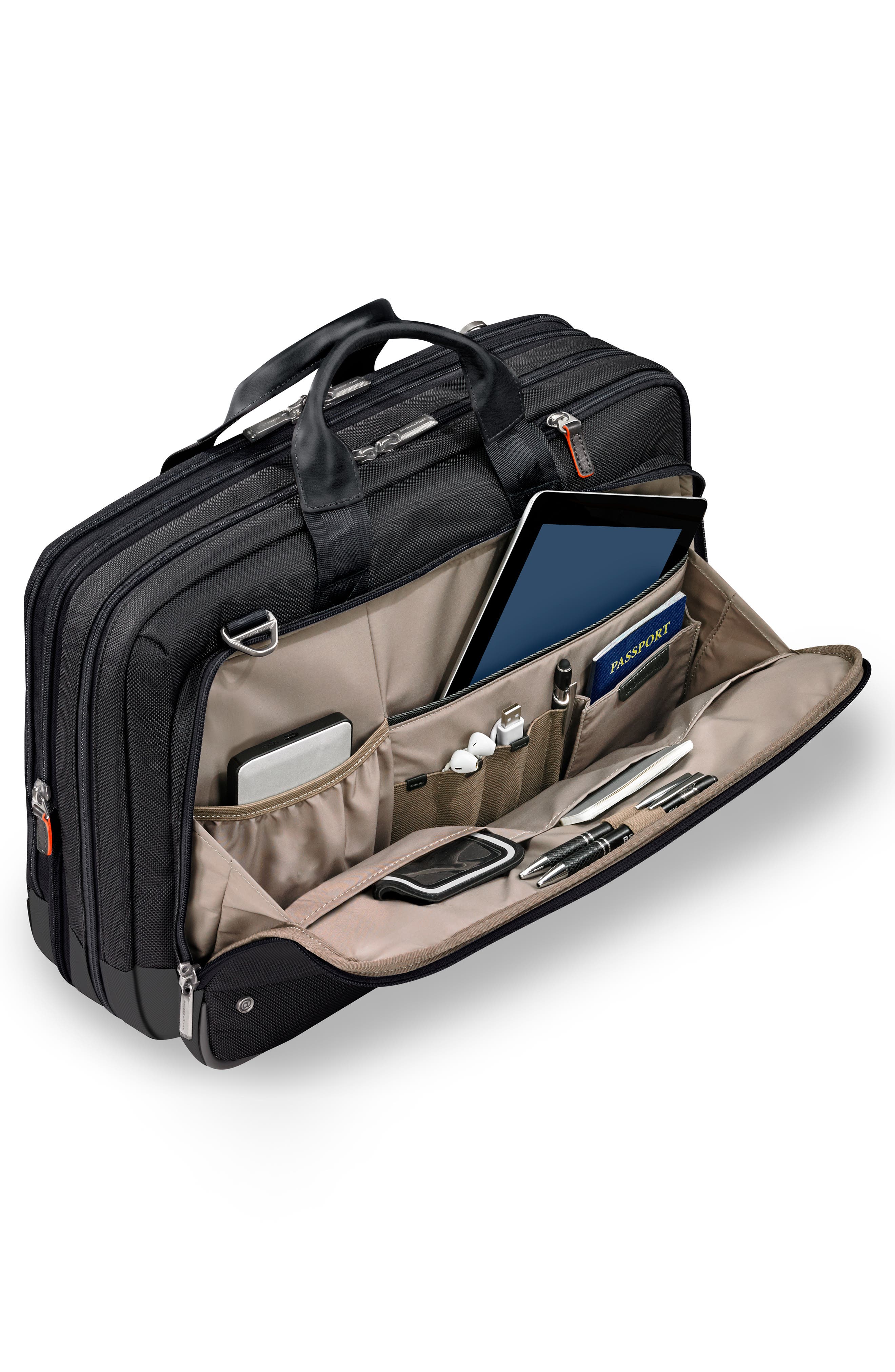 Briggs & Riley @work Large Expandable Ballistic Nylon Laptop Briefcase with RFID Pocket, Alternate, color, 