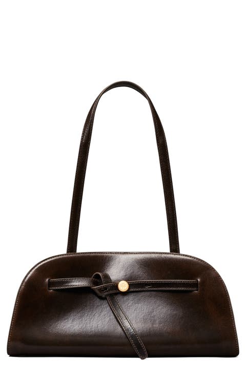 Romy Suede Bauletto Shoulder Bag