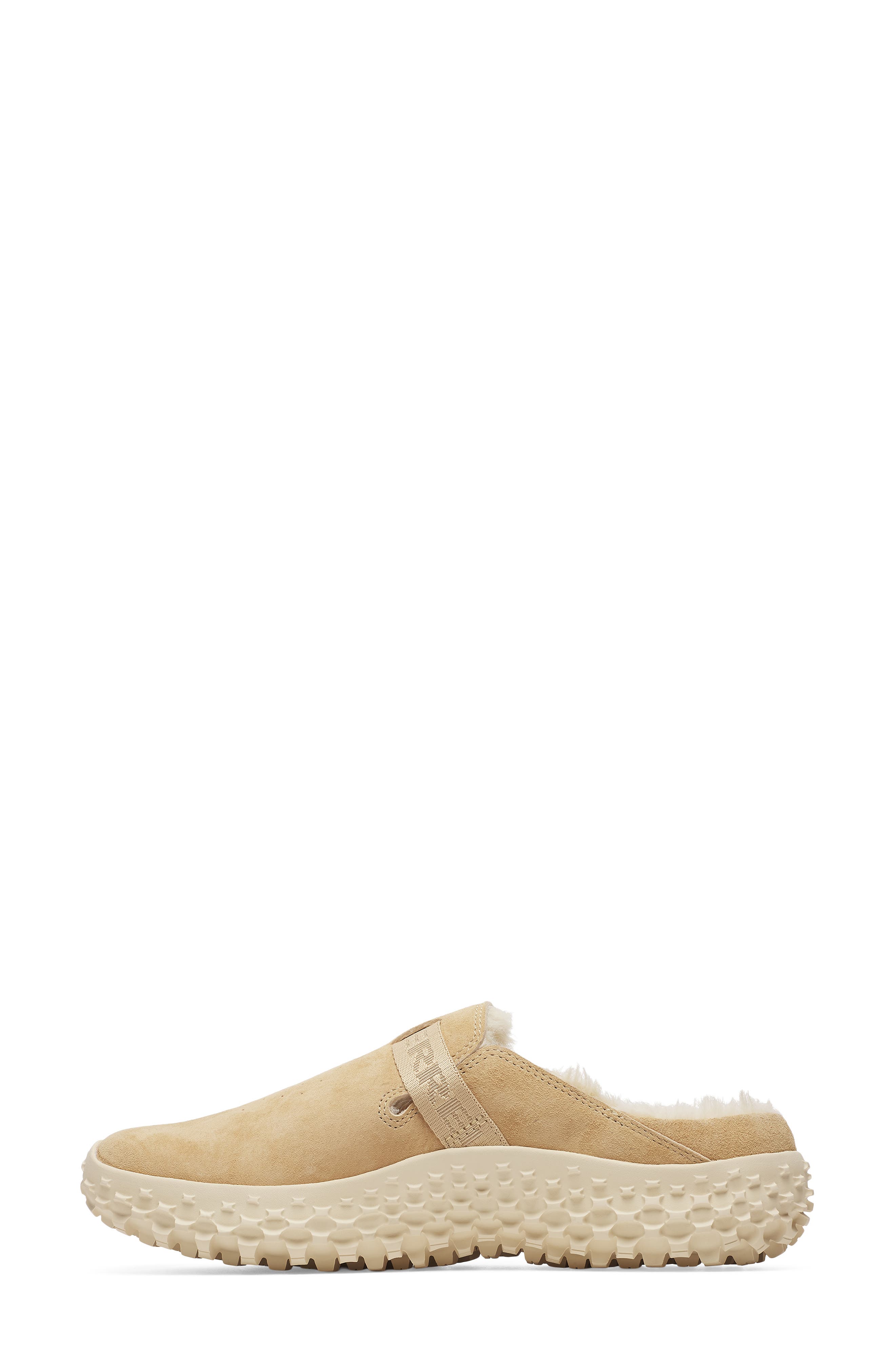 Merrell Wrapt Cozy Faux Shearling Lined Mule, Alternate, color, Latte