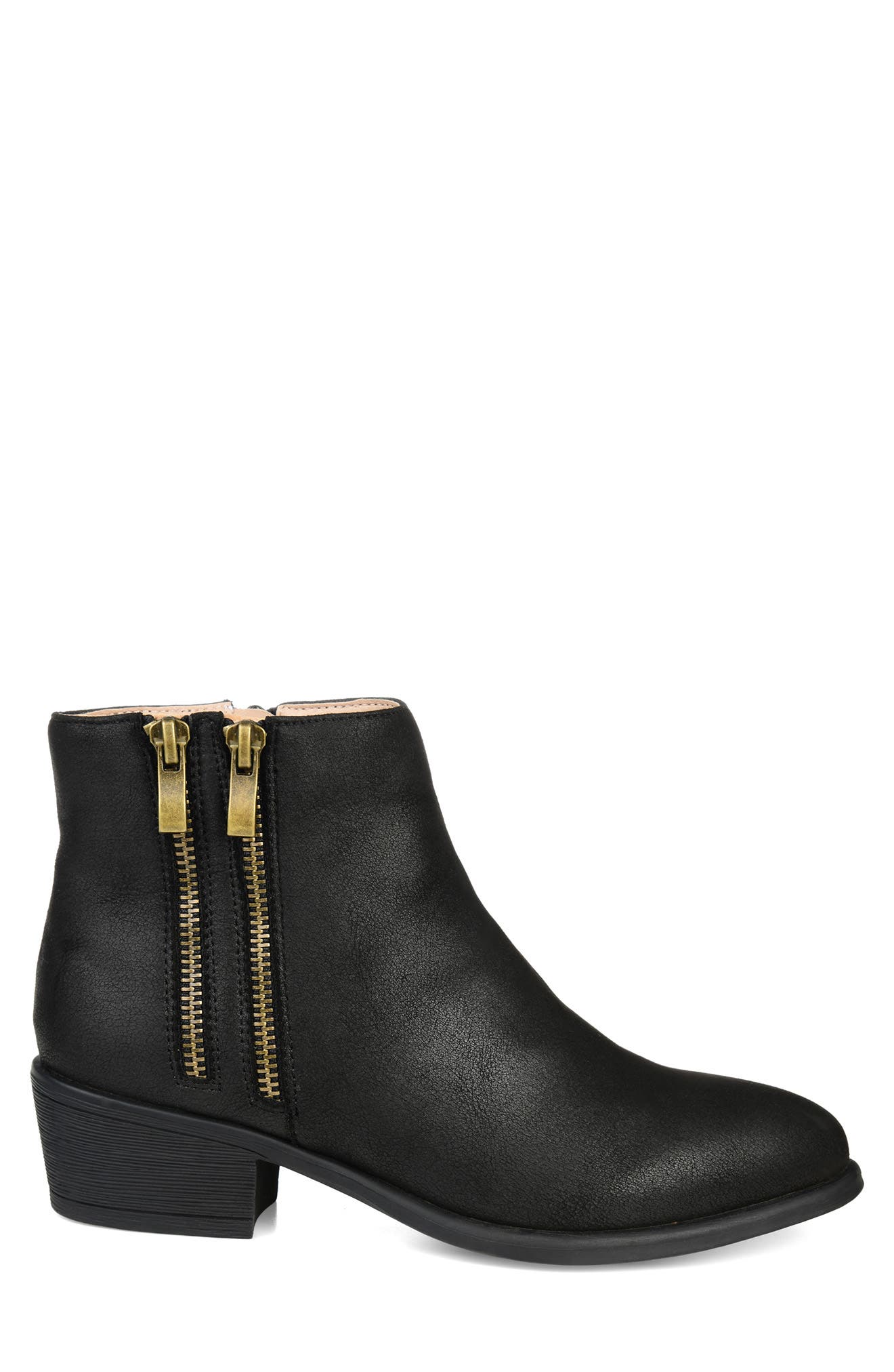 Journee Collection Jayda Ankle Bootie, Alternate, color, Black