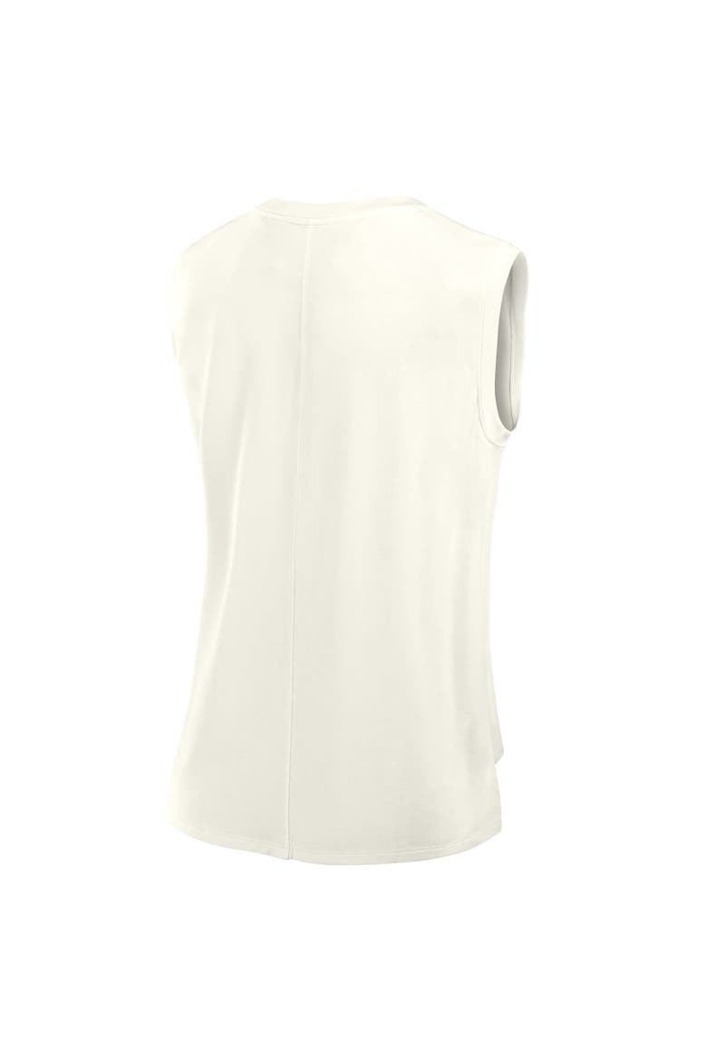 Women's Fanatics Cream Cincinnati Bengals Studio Embrace Tank Top, Alternate, color, Cream
