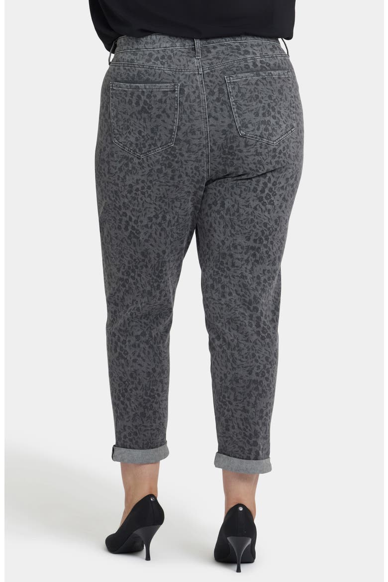 Margot High Waist Girlfriend Jeans, Alternate, color, GREY DANIELA DITSY