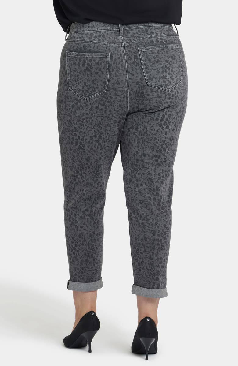 NYDJ Margot High Waist Girlfriend Jeans, Alternate, color, Grey Daniela Ditsy