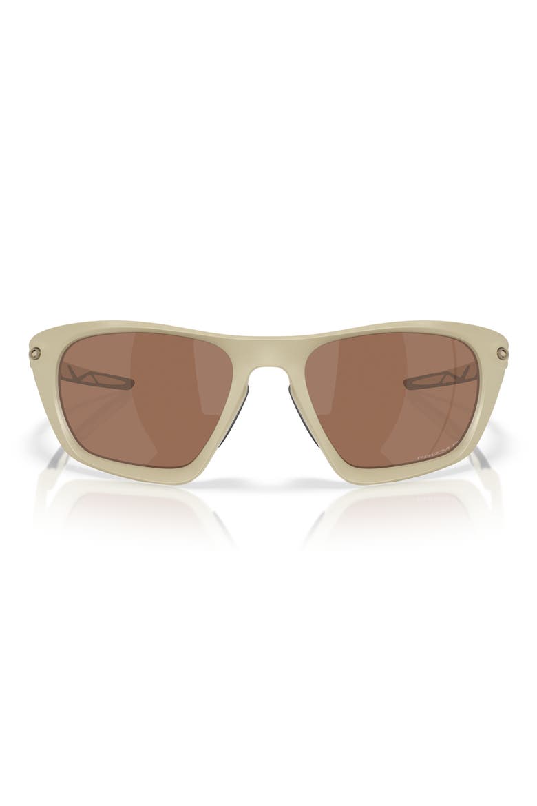 Lateralis 60mm Prizm™ Polarized Rectangular Sunglasses, Main, color, BONE