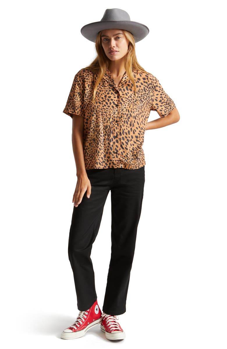 Brixton Ryder Print Camp Shirt, Alternate, color, 