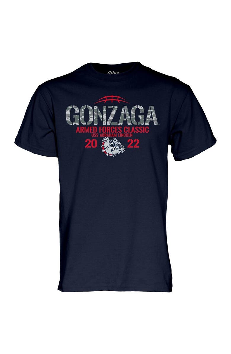 BLUE 84 Men's Blue 84 Navy Gonzaga Bulldogs 2022 Armed Forces Classic T-Shirt, Alternate, color, 