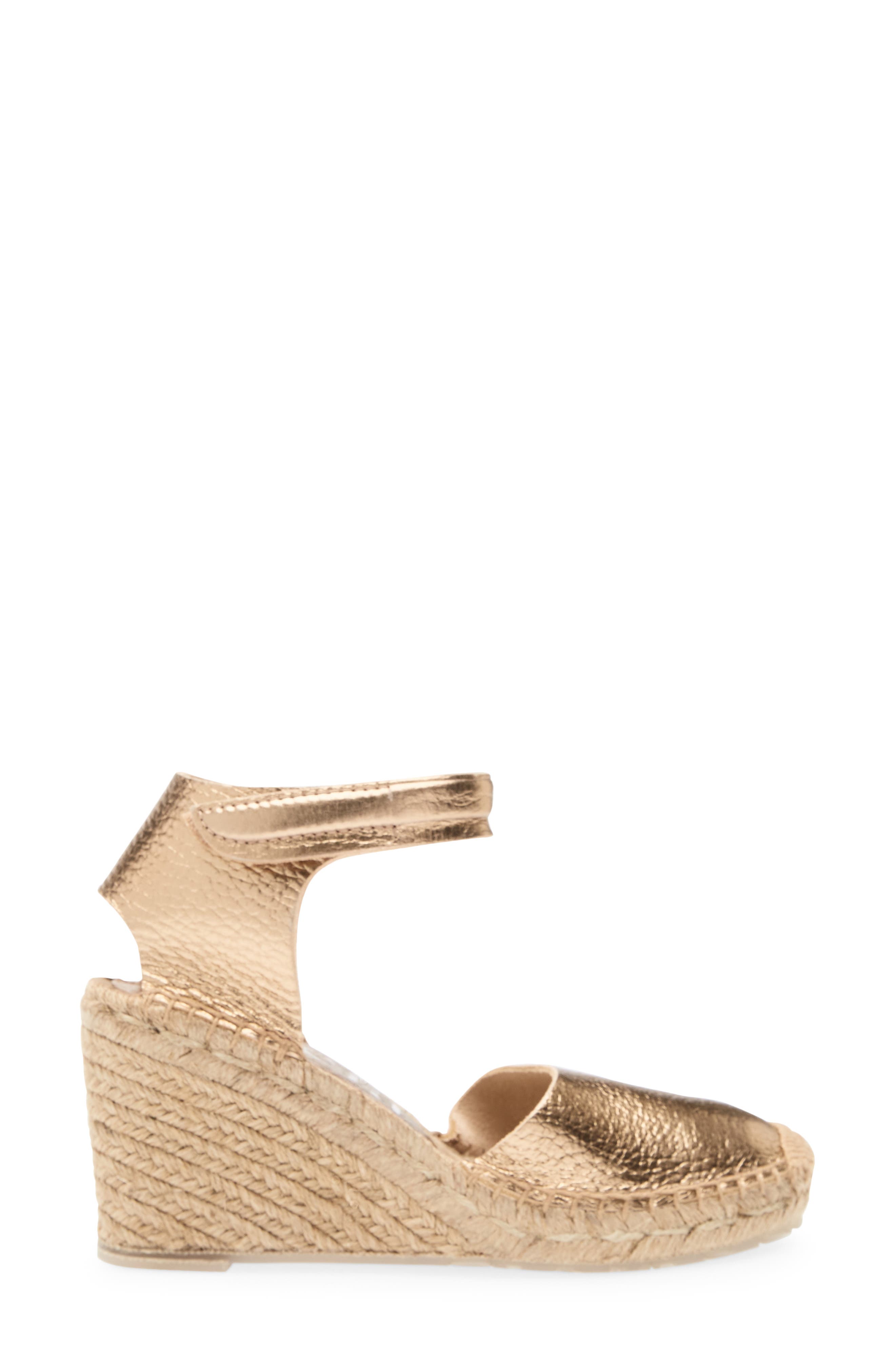 Pedro Garcia Odal Espadrille Sandal, Alternate, color, Cava Cervo Lame